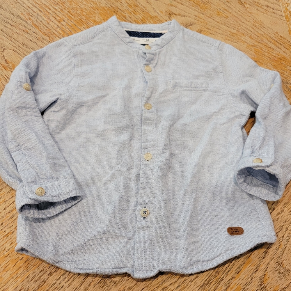 Zara Baby Long Sleeve Button front 2-3 yrs